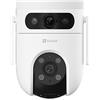 EZVIZ CS-H9C Telecamera Wi-Fi,Pan-Tilt,Dual 3K,supporta micro SD,audio bidirezionale,sirena/luce