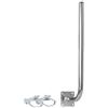 ICECCTV CONNETTORI Supporto a parete per antenna in acciaio zincato lunghezza 250x 750