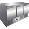 FORCAR-FREDDO G-S903TOP - Tavolo Frigo Refrigerato. Piano di lavoro In Acciaio inox. 3 Porte
