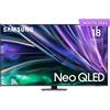 Samsung TV Neo QLED 4K 55" QE55QN85DBTXZT Smart TV Wi-Fi Carbon Silver 2024, Processore NQ4 AI GEN2, Tecnologia Quantum Matrix,