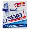 Perfetti Van Melle Brooklyn Spearmint, Chewing Gum in Lastrine, Gusto Spearmint, Senza Glutine, Confezione da 4 Stick, Gomma da Masticare con Gusto Lungo e Freshezza da Baciare