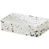 GEDY | Portasapone Zoe, Porta Saponetta in Resina e Pietra, Colore Bianco, 3x11,5x7cm