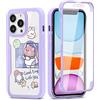 Yoedge Custodia per Samsung Galaxy A20S Cover 6,5, 360 Gradi Full Body Cover con Protezione Integrata dello Schermo, Trasparente Silicone TPU Anteriore e PC Indietro Custodia, Astronauta