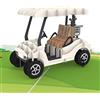 papercrush® Biglietto pop-up carrello da golf - Divertente biglietto di compleanno 3D, Carta regalo per golfista, uomo (papà, zio, nonno, fratello) e donna - Buono regalo per giocatori di golf