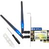 Ziyituod Scheda WiFi PCIE 6 AX200 per il gioco Bluetooth 5.2 AX3000 Dual-Band 5G/2.4GHz MU-MIMO Ultra-Low Latency 6dBi Antenna PCI-E Schede di rete wireless per PC Desktop Supporto Linux Windows 11/10 64-bit