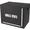 GORILLA SPORTS® Plyo Box - 3 in 1 con 3 Altezze, 20''/24''/30'', Carico Massimo 500kg, Legno, Nero - Jump Box Pliometrico, Scatola di Salto, Piattaforma Pliometrica, Allenamento Palestra, per Esercizi