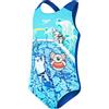 Speedo Bambina Digital Printed Costume intero, Azzurro/Giallo/New turquoise/Cobalto, 6-9 M