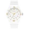 RORIOS Orologio Coppia Quarzo Orologio da Polso Uomo Donna Orologio Minimalista Casual Orologio Moda Resina Orologio Luminosi Analogico per Ragazze Oro Bianco A