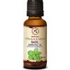 AROMATIKA trust the power of nature Olio Essenziale di Basilico - 30 ml - Ocimum Basilicum - Puro Oli Aromaterapici - Oli di Basilico per la Cura del Corpo - Diffusori - Calmante - Buon Umore - Home Fragrance