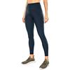 CRZ YOGA Donna Vita Alta Yoga Fitness Spandex Palestra Pantaloni Sportivi Leggins con Tasche-63cm True Navy-R427 44