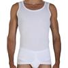 FRAGI Canotta Uomo in Puro Cotone, Canottiera Intima con Spalla Larga in Tessuto Elastico Senza Cuciture Seamless, Made in Italy (Bianco, XL)