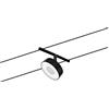 Paulmann 94480 - Faretto singolo a LED, 400 lm, 1 x 5 W, bianco caldo, nero opaco, plastica, cromato, sistema di illuminazione in metallo 3000 K