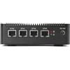 HSIPC Upgraded J4125 Quad Core Firewall Micro Appliance, Mini PC, Nano PC, Router PC with 8G RAM 128G SSD, 4 RJ45 2.5GBE Port AES-NI compatible with Pfsense OPNsense