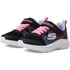 Skechers Microspec Plus Swirl Sweet, Scarpe sportive Bambine e ragazze, Nero, 28 EU