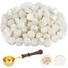 ASTARON 300 Pezzi Perline di Ceralacca per Timbro Sigillo di Cera, Kit Sigillo di Cera Ottagonale con 1 Cucchiaio per Sciogliere Cera per Inviti Biglietti Buste Confezioni di Vino Confezioni Regalo