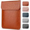 Allinside 11-12 Pollici Custodia per Laptop Compatibile con MacBook Air 11 2010-2015 (A1370 A1465)/MacBook 12 2015-2017 (A1534), Custodia in Pelle PU, Marrone