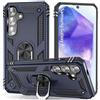 AENLIG Cover per Samsung Galaxy A55 Armor Custodia,Antiurto Grado Militare 360° Anello Supporto TPU Bumper Custodie per Samsung Galaxy A55,Blu