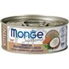Monge Supreme Kitten in salsa lattina da 80 gr - Tonno con riso integrale e cocco - Confezione da 24 pezzi - 1° ORDINE? scegli lo sconto BZR5 / BZR20 + 200 punti fedeltà