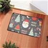 KOIROI Tappeto natalizio 3d, Zerbino Natalizio Ingresso, Pavimento antiscivolo, Tappeto Assorbente Antiscivolo, Tappetino Antiscivolo con Motivo Natalizio, Ideale per Interni ed Esterni Welcome Door Mat (D)