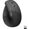 Logitech Lift Mouse Ergonomico Verticale, Senza Fili, Ricevitore Bluetooth o Logi Bolt USB, Clic Silenziosi, 4 Tasti, Compatibile con Windows / macOS / iPadOS, Laptop, PC. Grafite