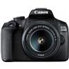 Canon EOS 2000D BK 18-55 IS II EU26 Kit fotocamere SLR 24,1 MP CMOS 6000 x 4000 Pixel Nero
