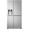 Lg PRONTA CONSEGNA - SPEDIZIONE IMMEDIATA Frigorifero Side by Side 4 Porte No Frost Classe C Altezza 178,5 cm Dispenser senza allaccio Finitura Acciaio Inox LG GSLV91MBAC