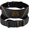 Athletics Gear AG AG Cintura per sollevamento pesi in pelle bovina con imbottitura da 10,2 cm e 15,2 cm, per sollevamento pesi, sollevamento pesi, sollevamento pesi, sollevamento pesi, allenamento, cintura per uomini e donne