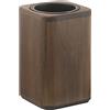 Gedy G-Dafne Porta spazzolini da Bagno Color Noce, Misure e Peso: 13X8X8 CM & 0,236 kg, Porta spazzolino in bambù, Acciaio, resine, Design R&S, 2 Anni di Garanzia