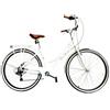 Versiliana Biciclette Vintage City Bike 28'' Donna Bianca Resistente Pratica Comoda Perfetta per muoversi in citta'