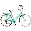 Versiliana Biciclette Vintage City Bike 28'' Donna Green Water Resistente Pratica Comoda Perfetta per muoversi in citta'