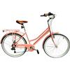 Versiliana Biciclette Vintage City Bike 26'' Donna Cipria Resistente Pratica Comoda Perfetta per muoversi in citta'