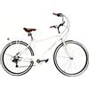 Versiliana Biciclette Vintage City Bike 28'' Uomo Bianca Resistente Pratica Comoda Perfetta per muoversi in citta'