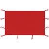 MENAYODA Gazebo laterale, 3 x 2 m, impermeabile, tessuto Oxford 210D, per gazebo da giardino, esterni, feste (rosso)