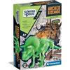 Clementoni - Dinosauri per Bambini, Scienza Lab Archeogiocando Triceratopo, Gioco con Kit Fossili da Scavare e Assemblare, Esperimenti Scientifici, Regalo Bambini 7 Anni, Made in Italy, 19226