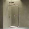 Siro Box doccia ad angolo 80x90 cm con 2 ante scorrevoli cromo/trasparente