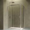Siro Box doccia ad angolo 100x70 cm con 1 anta scorrevole cromo/trasparente