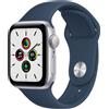Apple Watch SE Alluminio 40 mm (2020) | WiFi | argento | Sportarmband blau S/M + M/L