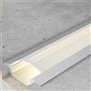 M LEDME Profilo Led piatto U Sub per strisce Led 12-24V da incasso 2 metri in alluminio M LEDME