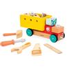 Janod - Il Mio Primo Gioco di Costruzione - Camion Fai-da-te da Tirare - 23 Accessori - Imitazione - Motricità Fine & Creatività - Dai 24 Mesi - J06451