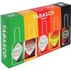 Tabasco Original Set Regalo di Salse - Set regalo di salsa piccante deluxe con 5 gusti diversi (5 x 60ML) - 100% ingredienti naturali - Salsa barbecue.