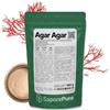 Saporepuro AGAR AGAR in polvere 100 GR - Gelificante naturale SENZA GLUTINE - ideale per cucina molecolare, addensante per dolci, marmellate, budini e gelati