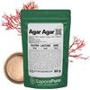 SaporePuro AGAR AGAR in polvere 50 gr - 500 gr - 1000 gr - Gelificante naturale SENZA GLUTINE - ideale per cucina molecolare, addensante per dolci, marmellate, budini e gelati