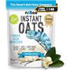 NÄTOO Instant Oats - Farina di avena aromatizzata a basso indice glicemico - solo 1gr. di zuccheri - alto contenuto di fibre - Vaniglia - 1 Kg