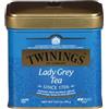 Twinings, Lady Grey Tea, Tè nero Aromatizzato con Bergamotto, Arancia, Limone e Fiordaliso, Sapore Delicato e Agrumato, Infusi e Tisane, Confezione in Latta da 100 gr