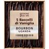 Grocer Planet - 5 Baccelli di Vaniglia Bourbon | Gran Selezione Gourmet Origine Uganda | Baccello XL 15/20 cm