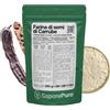 Saporepuro Farina di Semi di Carrube 250 gr - SENZA GLUTINE - Addensante e gelificante naturale 100% puro - Ideale per Gelati, Sorbetti, Dolci e Salse