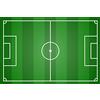 decoflor Italian Pie - Campo da calcio in cialda - 20x30 Cm. - commestibile per decorazioni torte