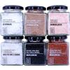 DAMUNE Sali Gourmet: Sale Nero Black Lava Hawaii (200g), Sale Rosso Alaea Hawaii (200g), Scaglie di Cipro (100g), Fiore di Sale Delta dell'Ebro (150g), Sale Kala Namak (200g) e Sale Rosa (200g)