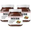 FlorioSport Crema Proteica Spalmabile Protein Cream FlorioSport, 3x400 g al 24% di Proteine Nocciola e Cacao | Senza Zuccheri Aggiunti