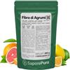 SaporePuro Fibra di Agrumi 250 g - Fibra alimentare - Addensante, Emulsionante e stabilizzante naturale - Ideale per Gelati, Salse, Formaggi, Topping, Prodotti da forno - Senza Glutine